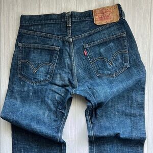 Levi's Blue Straight-Leg Jeans Classic Indigo